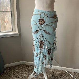 Vintage Silk Beaded Skirt
